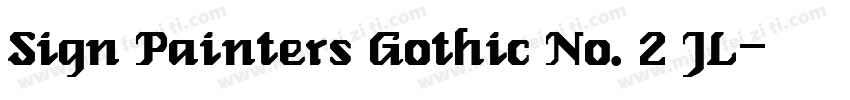 Sign Painters Gothic No. 2 JL字体转换